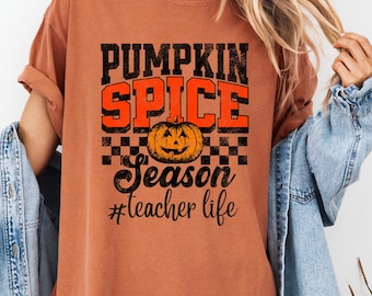 Leraar-shirt Pumpkin Spice, herfst Thanksgiving-cadeau