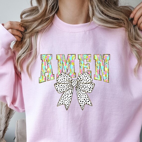 Brushstroke Christian  Sweatshirt  Religious Blessed Sweater, Christian Mom Gift  Coquette Faith Apparel, Everyday Church Jumper Comfy Wear