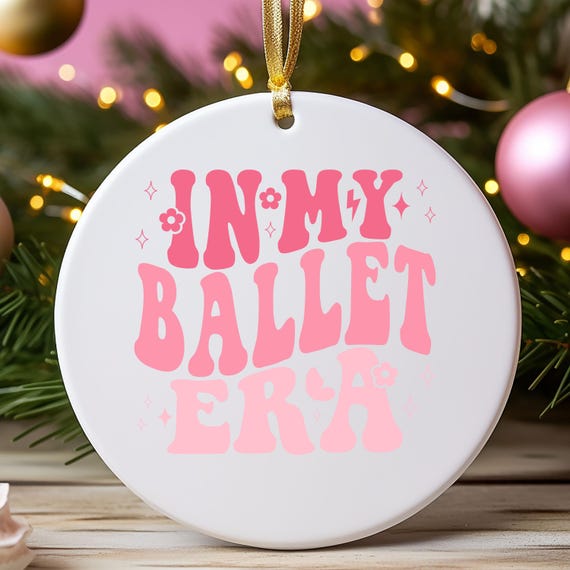 Ballet Era Gift, Xmas Ornament ,Metal Ornaments, Christmas Tree Decoration, Festive Home Decor, Holiday Ornament,