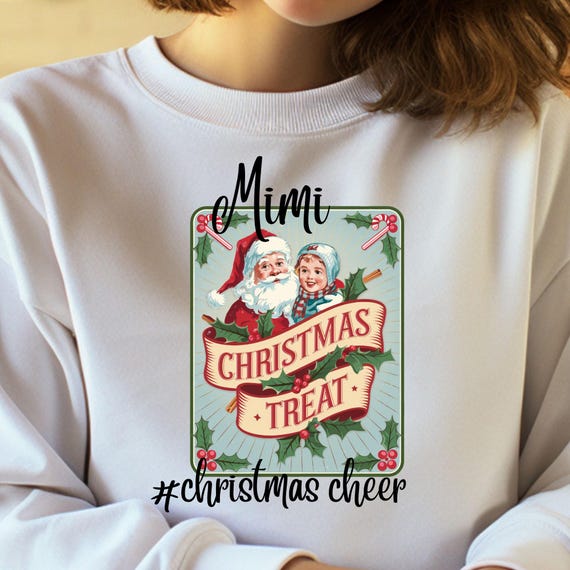 Vintage Christmas Sweatshirt Mimi Gift, Mimi Holiday shirt, Mimi Xmas sweatshirt, Vintage Mimi Santa shirt, Gift for Mimi, Mimi Xmas gift