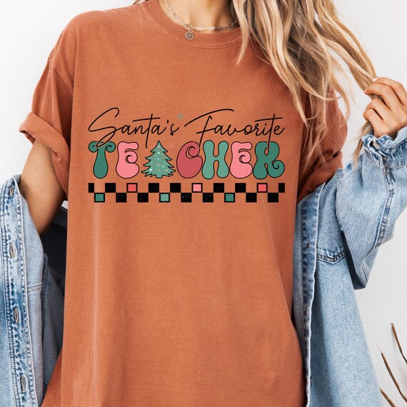 Teacher Xmas shirt Santa gift,Teacher Appreciation Teacher Crewneck,Kindergarten Teacher New Teacher Gift,Teacher Xmas shirt, Teacher gift