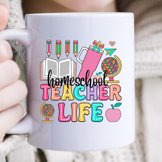 Homeschool Mom Mug Homeschool Mom Life, Mom Homeschool Gift Homeschool Teacher,Christian Homeschool,Homeschool Life Mug, Homeschool Coffee,