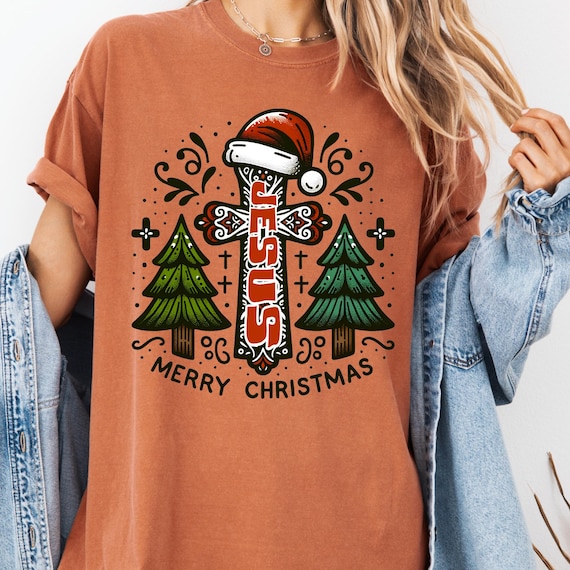 Religious Nativity Scene T-Shirt, Religious Christmas Gift, Comfort Color Tee for Men and Women, Unisex Shirt, Religious Clothing