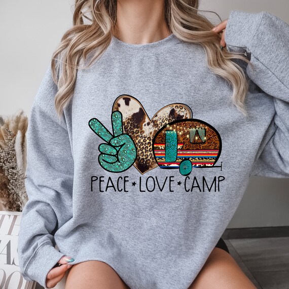 Camping Lover Shirt, Happy Camper Shirt, Adventurer Shirt, Gift For Camper, Camp Life Shirt, Peace Love Camp Tee, Womens Camping Shirt,