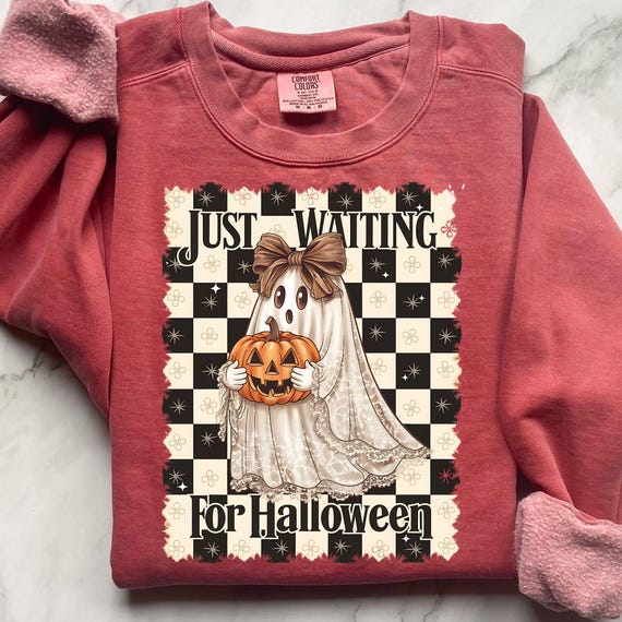 Boujee Ghost Sweatshirt, Halloween Hottie Gift, Coquette Style Top for Ghost Lover, Trendy Shirt Haunted Season Pullover