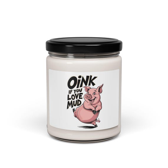 Funny Pig Lover Candle 9oz Soy Candle | Gift for Pig Lover