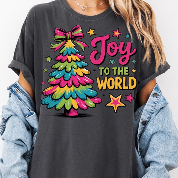 Christmas Joy Shirt, Festive Tee for Holiday Lovers, Joy to the World Gift