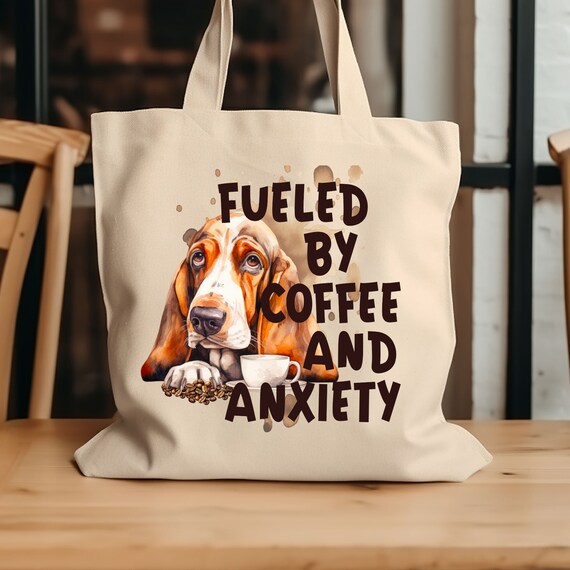 New Dog Mom Gift, Coffee Lover Gift, Dog Lover Tote Bag,Gift For Dog Mom, Funny Dog Mom Bag, Gift For Her, Dog Mama Gift, Pet Lover Gift