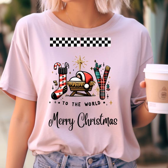 Joy To The World Tee, Cute Christmas Shirt, Christmas Family Tee, Christmas Sweatshirt, Merry Christmas Tee, Christmas T-Shirt, Christma Tee