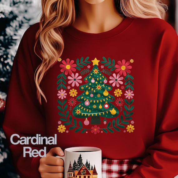 Christmas Tree Shirt: Festive sweatshirt for Holiday Lovers gift