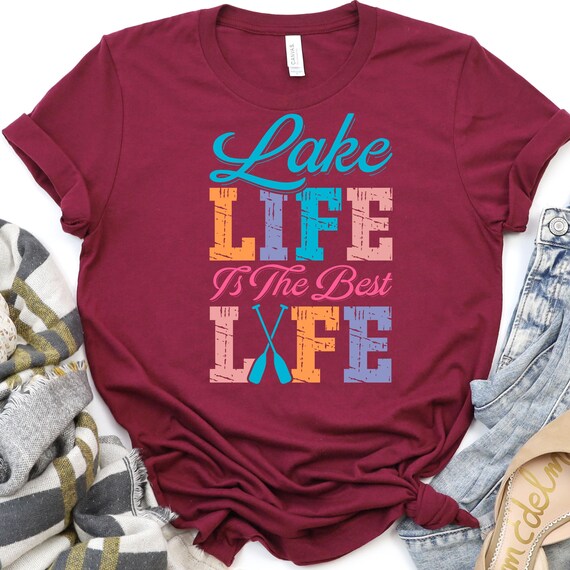 Retro Distressed Lake Lover T-Shirt  Unisex Tee, Gift for Vacation or Family Trip Lake life tshirt