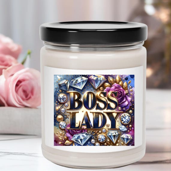 Boss Lady Gift, Boss Lady Candle, Gift For Her, Entrepreneur Gift, Office Decor, Bosses Day Gift, Girl Boss Candle, Coworker Gift,