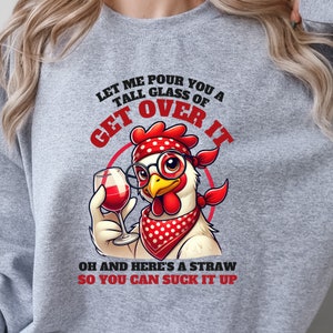Sweat-shirt poulet chemise poulet drôle, cadeau amateur de poulet chemise Farming Life, chemise Crazy Chicken Lady poulet maman, chemise amateur de poulet