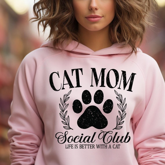 Cat Lover Hoodie Gift For Cat Lover, Cat Mom Hoodie Shirt for Cat Lover, Cat Lovers Sweater Gift For Cat Mom, Cat Owner Shirt for her