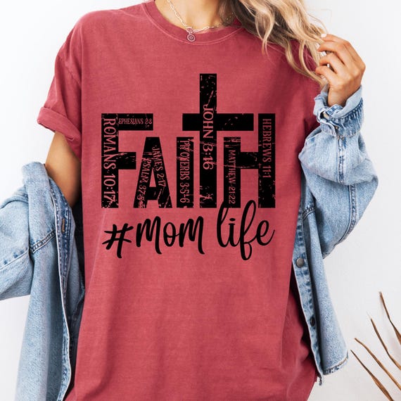 Christian Mom Life Religious Shirt,Christian Apparel Western Christian,Religious Gifts Boho Christian Shirt,Christian Mom Gift Christian Tee