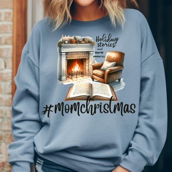 Mom Christmas Long Sleeve Shirt, Holiday Family Matching Tee, Mom Xmas T-Shirt, Festive Xmas Gift Top, Christmas Winter Tee