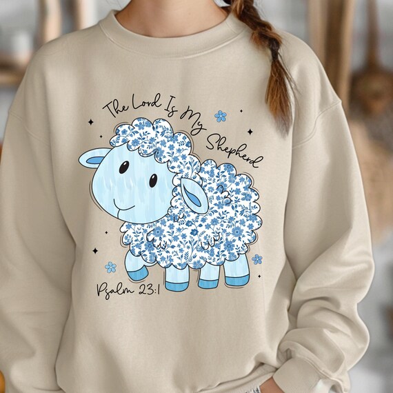 Cozy Christian Brushstroke Sweatshirt: Blessed Faith Apparel for Church & Everyday Wear