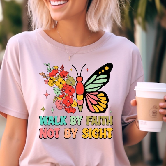 Christian Floral Tee Floral Butterfly Tee,Bible Word Shirt Christian Apparel,Religious Shirt Butterfly Shirt,Jesus Lover Shirt for her