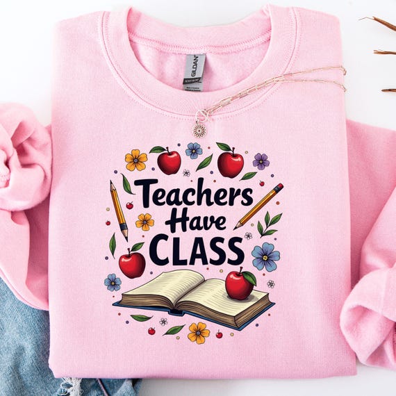 Teachers Retro Floral Sweatshirt, Gift for Educators, 90s Style Jumper, Teacher Appreciation Pullover, School Staff Crewneck, Floral Teacher