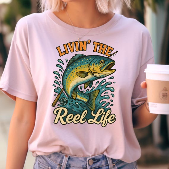 Fisherman T Shirt, comfortable casual outdoor tee, perfect gift for fisherman, fishing lover shirt gift