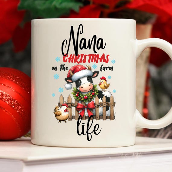 Nana Christmas Gift Nana Coffee Mug, Coffee Mug For Nana Gift From Grandkids,  Nana Xmas Gift,  Christmas Nana cup,  Christmas Nana Mug