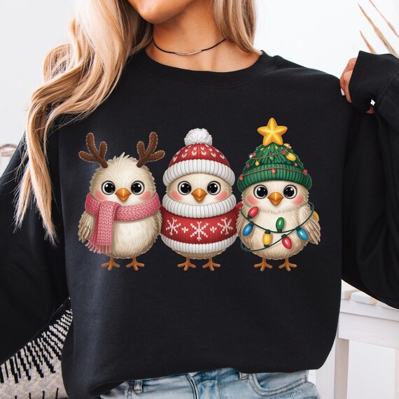 Christmas Owl Sweatshirt: Festive Holiday Lover Gift