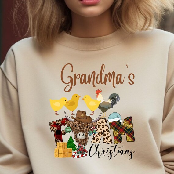 Grandma Christmas Grandma Country Xmas,  Vintage Christmas Grandma HometownXmas, Farmhouse Christmas Small town Xmas,Mom Christmas Gift