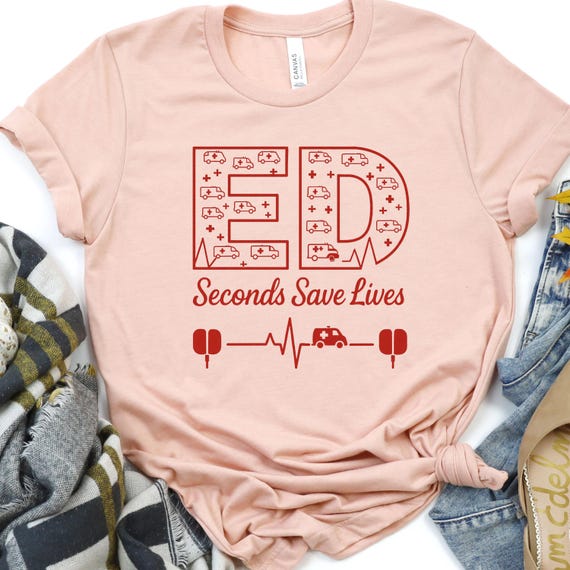 Emergency Nurse Shirt for Healthcare Heroes, ER Nurse Tee, Gift for Medical Professionals, Emergency Department T-Shirt, EMT Tee
