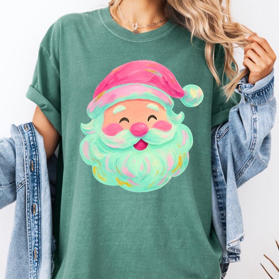 Christmas Santa Shirt, Holiday Cheer Tee