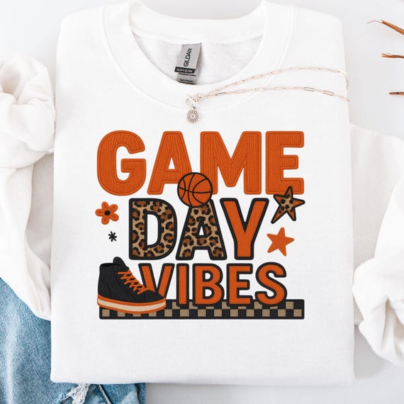 Game Day Vibes Shirt, Basketball sweatshirt for Sports Fans Gift