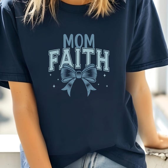 Bible Faith Shirt Christian Mom Shirt, Christian Mom Gifts Christian Mom Tee, Faith tshirt Christian tshirt, Coquette Christian Faith Based
