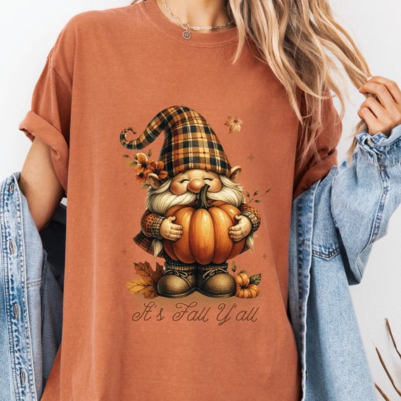 Fall Gnome shirt Autumn tshirt,  Thanksgiving Shirt Pumpkin tshirt,  Thanksgiving Gifts Thanksgiving Tee, Thanksgiving Dinner, Fall Mom gift