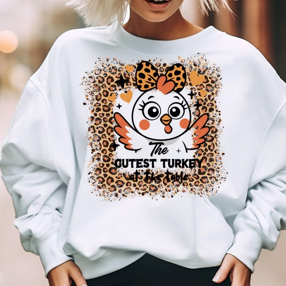 Cute Turkey Shirt, Adorable Bird Tee for Animal Lovers, Leopard Print Gift, Turkey Fan Shirt, Funny Turkey Shirt for Women, Shirt Gift