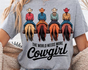 Cowgirl Shirt, Western T-Shirt für Pferdeliebhaber, Landleben Geschenk