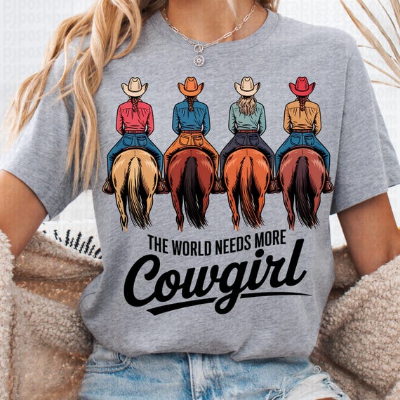 Cowgirl Shirt, Western Tee for Horse Lovers, Country Life Gift