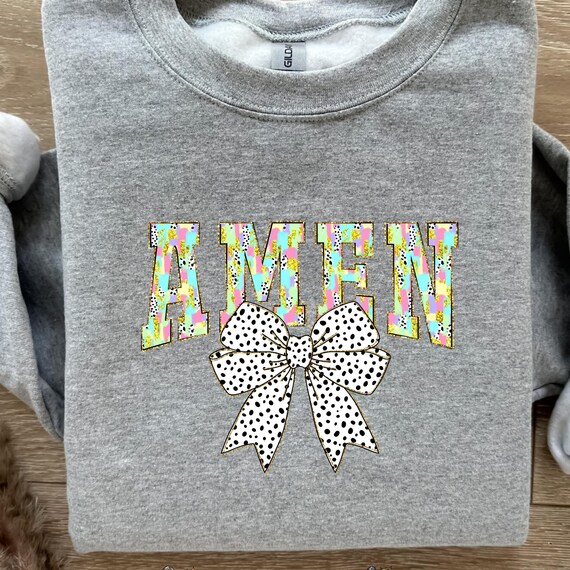 Brushstroke Christian Sweatshirt: Religious Blessed Faith Apparel