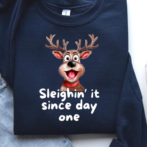 Reindeer funny Shirt Christmas Sweatshirt, Reindeer Sweatshirt Family Christmas shirt,Christmas Gift Funny Christmas gift,Matching Christmas