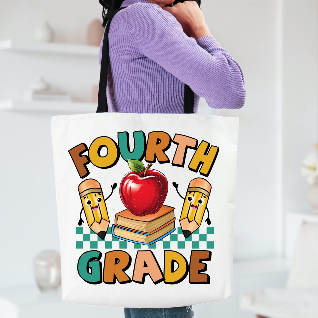 Back to School Teacher Tote Bags, Gift Homeschool Mom Library Tote Bag