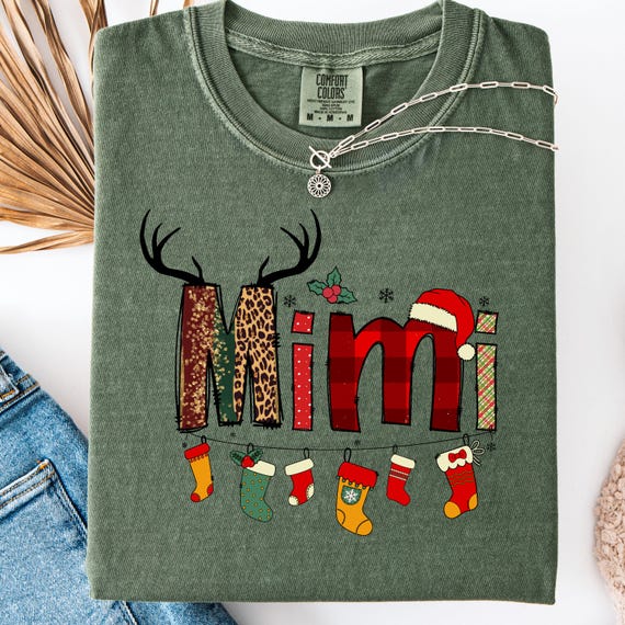 Christmas Mimi Shirt for Grandma, Holiday Mimi Tee, Gift for Mimi