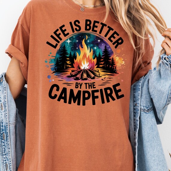 Campfire comfort  for Campers, Adventure comfort color Shirt Gift