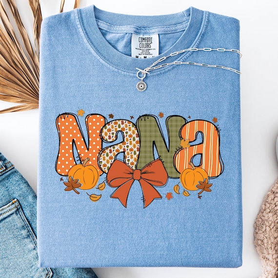 Pumpkin Nana Tee: Comfort Colors Autumn Gift