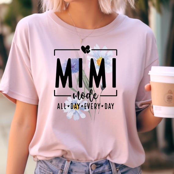 Wildflower Mimi Tee  Gift for Mimi or Mimi Friends, Mimi Life T-shirt, Wildflower Mimi Club Shirt, Rockin' Mimi Tee