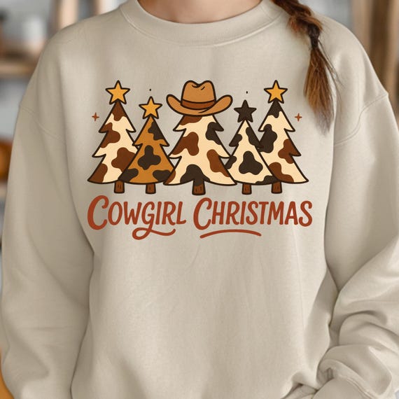 Cowgirl Christmas Shirt: Western Holiday Sweatshirt for Country Lovers
