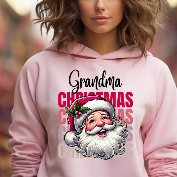 Grandma Christmas Santa Shirt,  Grandma Xmas Gift Christmas Gift,  Christmas vintage Gift For Grandma,  Xmas Vintage Gift Grandma Xmas Shirt