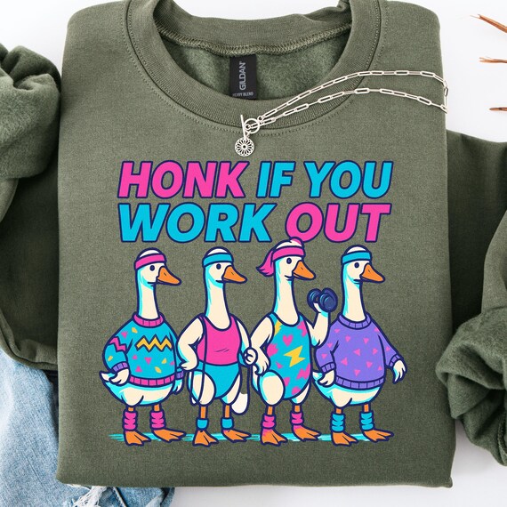 Goose Workout Shirt, Funny Tee for Fitness Fans, Gym Enthusiast Gift
