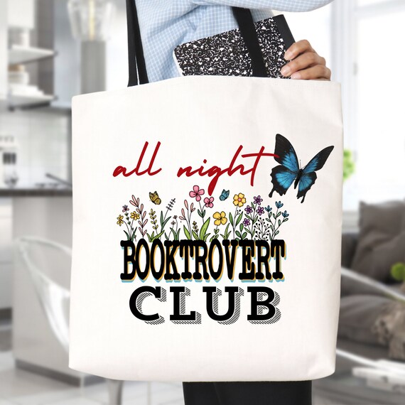 Bookish Tote Bag Gift For Book Lovers, Gift For Bookworm Library Tote Bag, Book Lover Tote Bag Reader Tote Bag, Reading Tote Bag for school