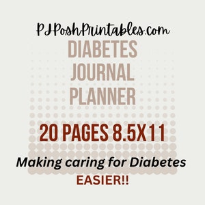 Diabetes Planner Blood Sugar Tracker Diabetic Tracker, Diabetes Journal Diabetes Printable,Medical Planner