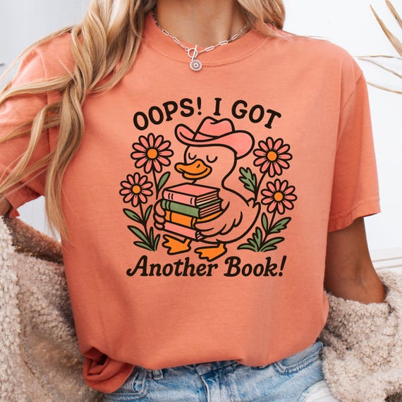 Book Lover Shirt, Funny Duck Tee for Readers, Cute Reading Gift, Bookworm T-Shirt, Book Lover Tee for Women, Reading Enthusiast Shirt