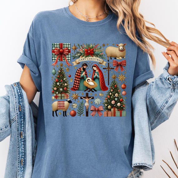 Christian Christmas, Christmas Nativity, Religious Christmas, Christmas Believe, Jesus Love Shirt, Christmas Sweatshirt, Jesus Christmas