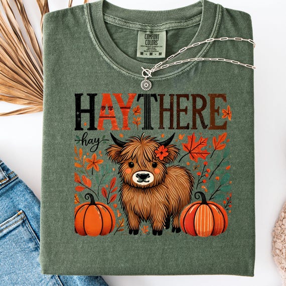 Highland Cow Shirt for Fall Lovers: Cute Cow Gift